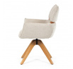 Jídelní židle, béžová, látka, DCH-D1348 CRM2