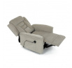 Polohovací křeslo, elektrické kabelové ovládání, béžová, látka, TV-7072 LAN2