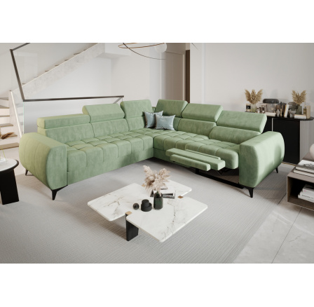 Rohová sedací souprava PORTO II , relax 255X258 cm - pravá, béžová