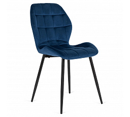 Židle LUCKY Modrá Sametová
