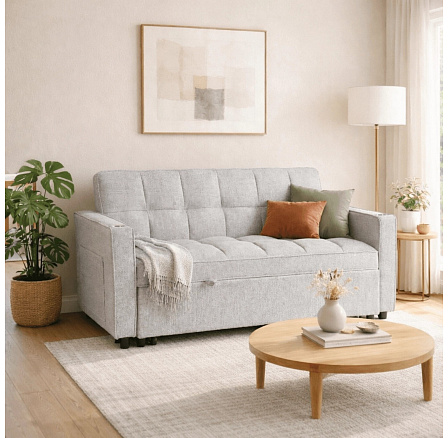 Rozkládací křeslo ASTER 2 na spaní Šedé