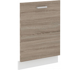 Dvířka na myčku bez panelu DAVIS - ZM 713x596, Bílá/Dub Sonoma Trufla