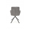 Jídelní otočná židle K495, Šedá/Černá