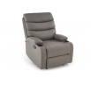 Polohovatelné křeslo PERUS, Šedá ekokůže