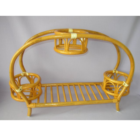 Ratanový stojan na 3 květiny oblouk Ratanový stojan na 3 květiny oblouk