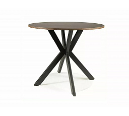 Jídelní stůl TALIA II, Ořech/Černý mat