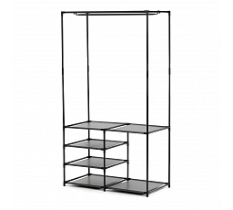 Stojan na šaty, kov, černá, GD-172 BK