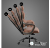 Kancelářské ergonomické herní křeslo Modular Sugar Brown