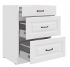 Dolní skřínka STELLO - 60 D 3S BB, Bílá/Bílá