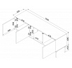 TV komoda TRESSE 150 3D, zelená
