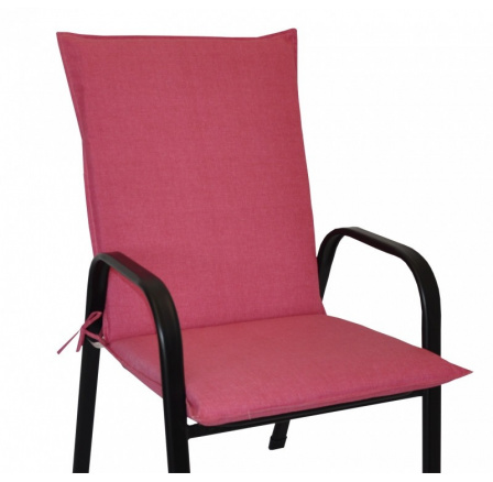 Polstr na křeslo z tahokovu UNI - látka malinový melír Polstr na křeslo z tahokovu UNI - látka malinový melír