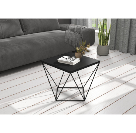 Konferenční stolek DIANA 50x50 Černý+Černý