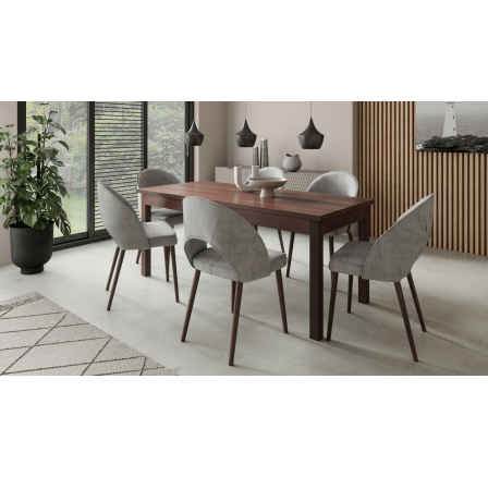 Sada stolu s židlemi RODOS 82 Tmavý ořech