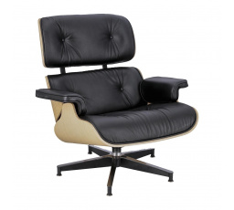 Křeslo Vip černé/přírodní dub/standard ba se