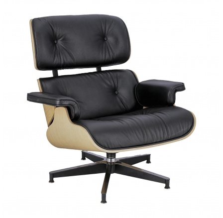 Křeslo Vip černé/přírodní dub/standard ba se