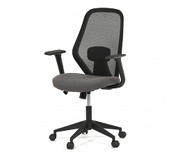Kancelářská židle, houpací mechanismus, černá síťovina, KA-V3149 BK