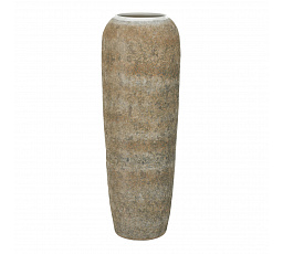 Váza keramická - výška 120 cm, šedo-béžová