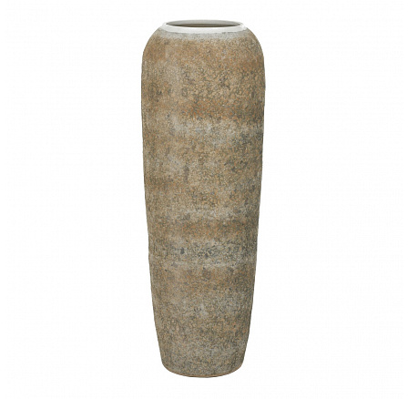 Váza keramická - výška 120 cm, šedo-béžová