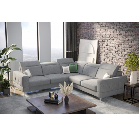 Rohová sedací souprava MALIBU MAX 250x250 - šedá , levá