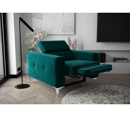 Křeslo TOSCANIA , relax - tyrkysová