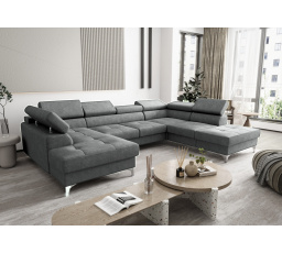 Rohová sedací souprava TOSCANIA MAX II 170x350x220 šedá MY 85 - Rychlé doručení