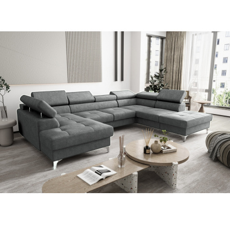 Rohová sedací souprava TOSCANIA MAX II 170x350x220 šedá MY 85 - Rychlé doručení