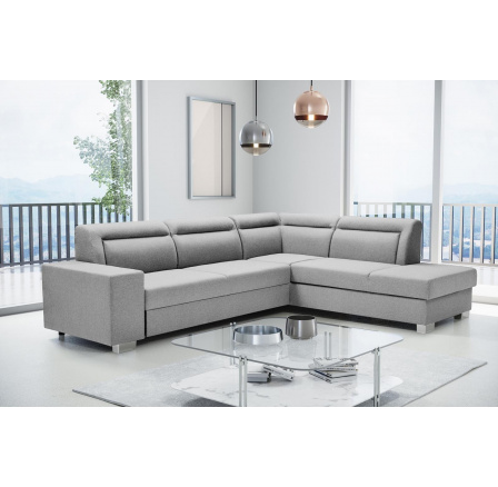 Rohová sedací souprava Davis světle šedá pravá Rohová sedací souprava Davis světle šedá pravá