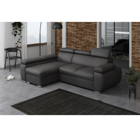 Rohová sedací soustava Bodie levá tmavě šedá Rohová sedací soustava Bodie levá tmavě šedá