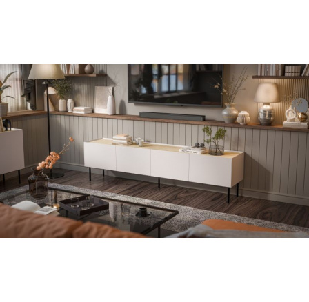 FELLINI TV skříňka 200 kašmír/kašmír (1 ks.=2 str. )