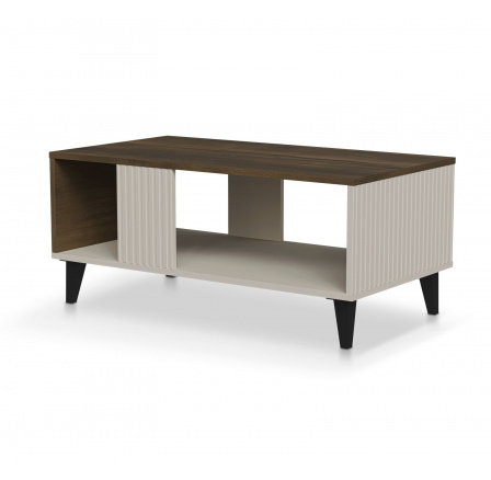 Konferenční stolek RANDOM 2 LAW-1, kašmír / ořech / černá