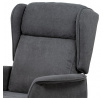 Polohovací křeslo, elektrické kabelové ovládání, šedá, látka, TV-1190 GREY2