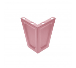 Nožky k šatní skříni, sada 4 ks. pudrová růžová