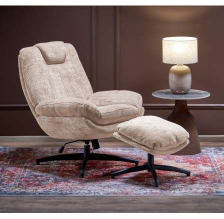 DECLAN křeslo relaxační, béžové (1p=1ks)