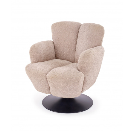 Otočné křeslo FRESH, Béžová/Černá