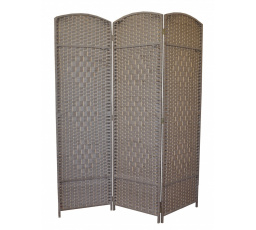 Paravan provázkový třídílný barva světle šedá