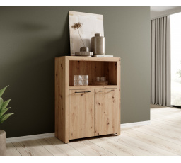 Dvoudveřová komoda JANEZ Artisan+Black