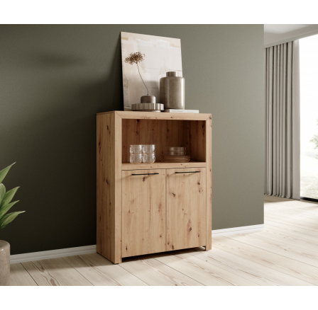 Dvoudveřová komoda JANEZ Artisan+Black