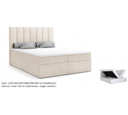 Kontinentální postel Hugo 160x200