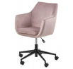 Kancelářská židle na kolečkách Nora VIC růžová