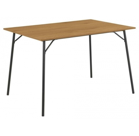 Stůl Peru 120x80cm dub/černý
