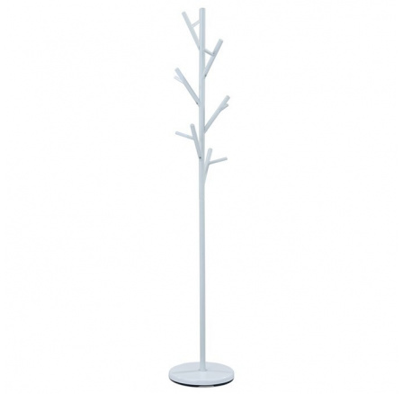 Věšák, kov, bílá, 83766-02A WT