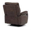 Polohovací křeslo, hnědá, látka vintage, TV-4092 BR3