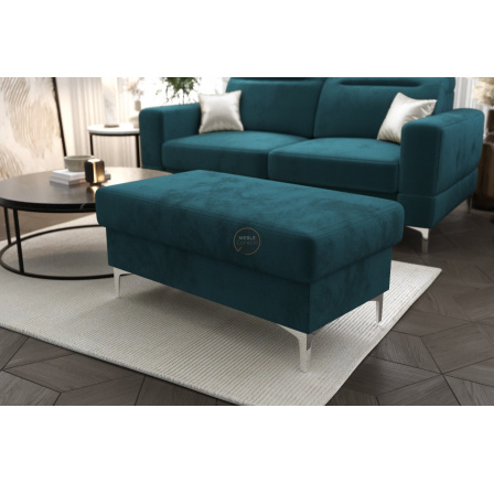 Taburet s úložným prostorem MALIBU 100x55 cm - modrá Taburet s úložným prostorem MALIBU 100x55 cm - modrá