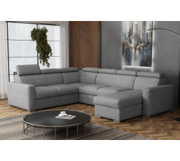 Sedací souprava Petrit U pravá Aragon šedá