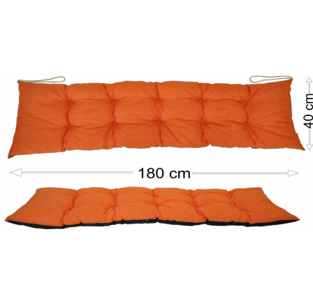 Podsedák 180x40 oranžový melír