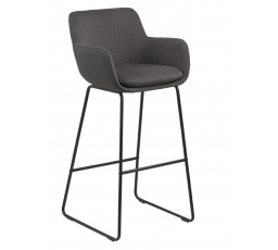 Barová stolička Lisa tmavě šedá