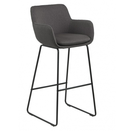 Barová stolička Lisa tmavě šedá