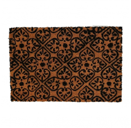 Kokosová rohožka Srdíčka 39x59cm