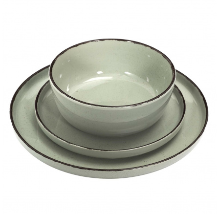 Sada jídelních potřeb Temp pro 4 osoby zelená