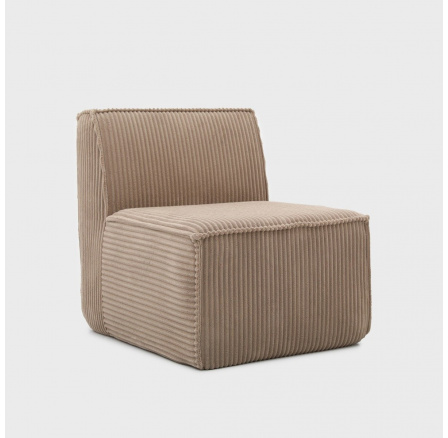 Modulární křeslo LYKKE béžové manšestrové 73x88x73 cm 746864